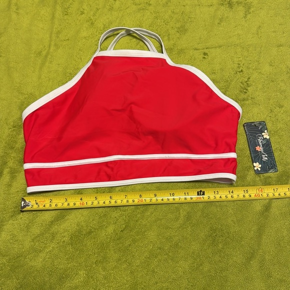 Blooming Jelly Sexy High Waisted Comfy Bikini Sz Large Cherry Red Tik Tok Shop - Picture 7 of 9